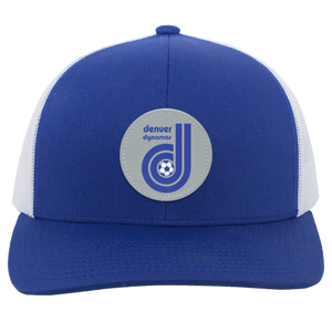 Denver Dynamos Trucker Snapback Cap NASL Soccer Team color Royal Blue/White Denver Dynamos Trucker Snapback Cap NASL Soccer Team color Royal Blue/White
