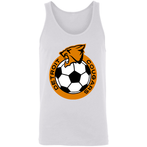 Detroit Cougars NASL Soccer Tank Top North American Soccer League Team color White Detroit Cougars NASL Soccer Tank Top North American Soccer League Team color White