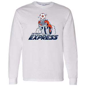 Detroit Express NASL Long Sleeve Shirt North American Soccer League Team color White Detroit Express NASL Long Sleeve Shirt North American Soccer League Team color White