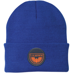 Los Angeles Aztecs NASL Beanie Cap Knit North American Soccer League Team color Royal Blue Los Angeles Aztecs NASL Beanie Cap Knit North American Soccer League Team color Royal Blue