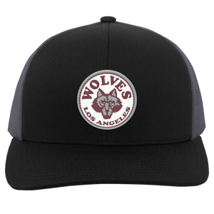 Los Angeles Wolves Trucker Snapback Cap NASL Soccer Team color Black/Gray Los Angeles Wolves Trucker Snapback Cap NASL Soccer Team color Black/Gray