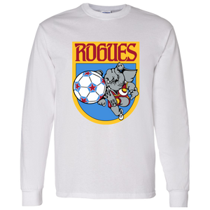 Memphis Rogues NASL Long Sleeve Shirt North American Soccer League Team color White Memphis Rogues NASL Long Sleeve Shirt North American Soccer League Team color White