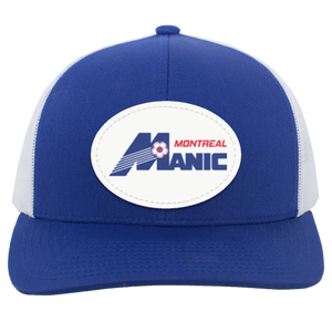 Montreal Manic Trucker Snapback Cap NASL Soccer Team color Royal Blue/White Montreal Manic Trucker Snapback Cap NASL Soccer Team color Royal Blue/White