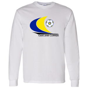 Oakland Clippers NASL Long Sleeve Shirt Classic North American Soccer League Team color White Oakland Clippers NASL Long Sleeve Shirt Classic North American Soccer League Team color White