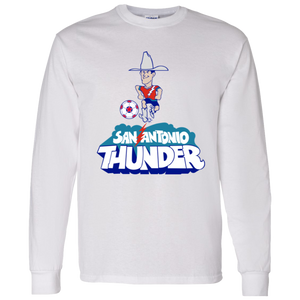 San Antonio Thunder NASL Long Sleeve Shirt North American Soccer League Team color White San Antonio Thunder NASL Long Sleeve Shirt North American Soccer League Team color White
