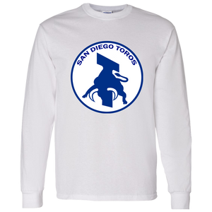 San Diego Toros NASL Long Sleeve Shirt North American Soccer League Team color White San Diego Toros NASL Long Sleeve Shirt North American Soccer League Team color White