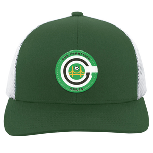 San Francisco Gales Trucker Snapback Cap NASL Soccer Team color Dark Green/White San Francisco Gales Trucker Snapback Cap NASL Soccer Team color Dark Green/White