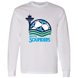 Seattle Sounders NASL Long Sleeve Shirt North American Soccer League Team color White Seattle Sounders NASL Long Sleeve Shirt North American Soccer League Team color White