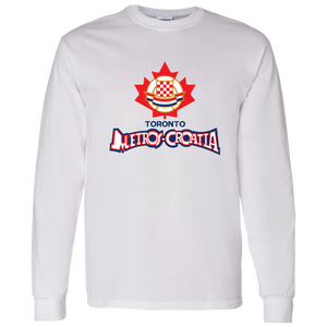 Toronto Metros-Croatia NASL Long Sleeve Shirt North American Soccer League Team color White Toronto Metros-Croatia NASL Long Sleeve Shirt North American Soccer League Team color White
