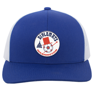 Washington Diplomats Trucker Snapback Cap NASL Soccer Team color Royal Blue/White Washington Diplomats Trucker Snapback Cap NASL Soccer Team color Royal Blue/White