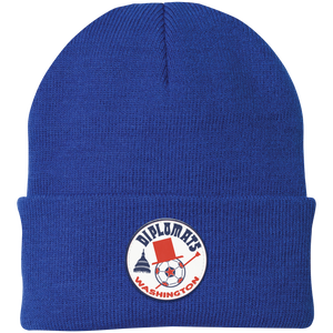 Washington Diplomats NASL Beanie Cap Knit North American Soccer League Team color Royal Blue Washington Diplomats NASL Beanie Cap Knit North American Soccer League Team color Royal Blue