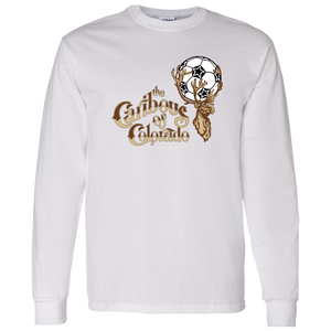 Colorado Caribous NASL Long Sleeve Shirt North American Soccer League Team color White Colorado Caribous NASL Long Sleeve Shirt North American Soccer League Team color White