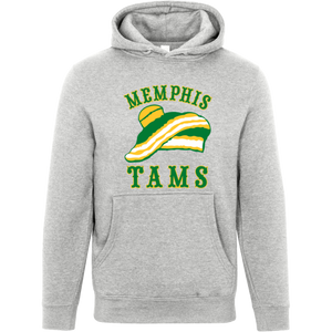 Memphis Tams ABA Hoodie Pullover American Basketball Association color Heather Grey Memphis Tams ABA Hoodie Pullover American Basketball Association color Heather Grey