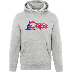 Washington Caps ABA Hoodie Pullover American Basketball Association color Heather Grey Washington Caps ABA Hoodie Pullover American Basketball Association color Heather Grey