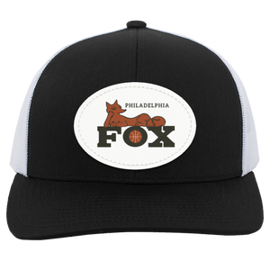 Philadelphia Fox WBL Trucker Snapback Cap Women's Professional Basketball League Team color Black/White Philadelphia Fox WBL Trucker Snapback Cap Women's Professional Basketball League Team color Black/White