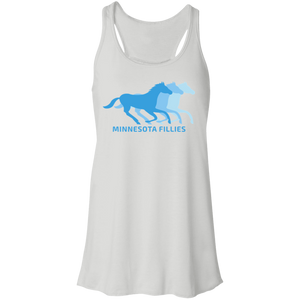 Minnesota Fillies Flowy Racerback Tank Top WBL Women's Basketball Team color White Minnesota Fillies Flowy Racerback Tank Top WBL Women's Basketball Team color White