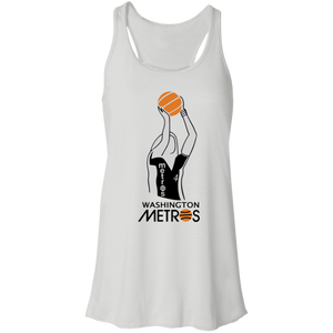 Washington Metros Flowy Racerback Tank Top WBL Women's Basketball Team color White Washington Metros Flowy Racerback Tank Top WBL Women's Basketball Team color White