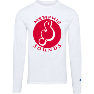 Memphis Sounds ABA Long Sleeve Shirt American Basketball Association Team Logo color White Memphis Sounds ABA Long Sleeve Shirt American Basketball Association Team Logo color White