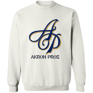 Akron Pros Sweatshirt Crewneck Pullover Apparel NFL Football Team color White Akron Pros Sweatshirt Crewneck Pullover Apparel NFL Football Team color White