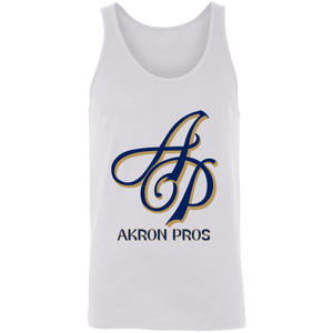 Akron Pros Tank Top NFL Football Team Logo Fan Apparel color White Akron Pros Tank Top NFL Football Team Logo Fan Apparel color White