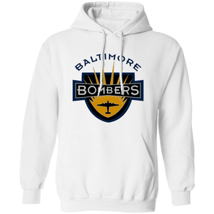 Baltimore Bombers Hoodie Pullover NFL Football Team Sports Fan Apparel color White Baltimore Bombers Hoodie Pullover NFL Football Team Sports Fan Apparel color White