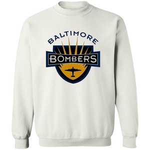 Baltimore Bombers Sweatshirt Crewneck Pullover NFL Football Team Fan Apparel color White Baltimore Bombers Sweatshirt Crewneck Pullover NFL Football Team Fan Apparel color White