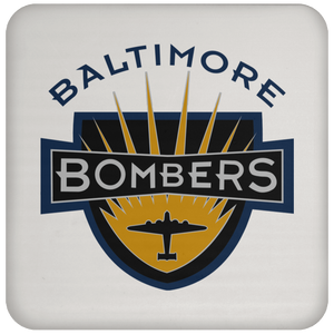 Baltimore Bombers Drink Coaster NFL Football Team Logo color White Baltimore Bombers Drink Coaster NFL Football Team Logo color White