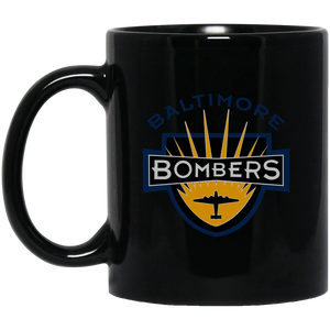 Baltimore Bombers Mug 11 oz. Black Glossy Ceramic NFL Football Team Sports Fan Drinkware Baltimore Bombers Mug 11 oz. Black Glossy Ceramic NFL Football Team Sports Fan Drinkware
