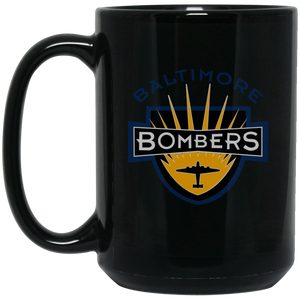 Baltimore Bombers Mug 15 oz. Black Glossy Ceramic NFL Football Team Drinkware Baltimore Bombers Mug 15 oz. Black Glossy Ceramic NFL Football Team Drinkware