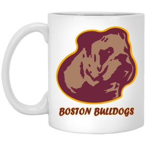Boston Bulldogs Mug 11 oz. White Glossy Ceramic NFL Football Team Drinkware Boston Bulldogs Mug 11 oz. White Glossy Ceramic NFL Football Team Drinkware
