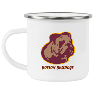 Boston Bulldogs Camping Mug 12 oz. Enamel NFL Football Team Fan Drinkware Boston Bulldogs Camping Mug 12 oz. Enamel NFL Football Team Fan Drinkware