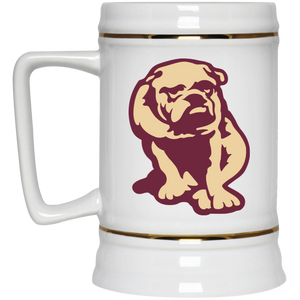 Canton Bulldogs Beer Stein 22 oz. White Ceramic NFL Football Team Drinkware Canton Bulldogs Beer Stein 22 oz. White Ceramic NFL Football Team Drinkware