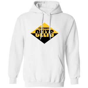 Cincinnati Celts Hoodie Pullover Classic NFL Football Team Fan Apparel color White Cincinnati Celts Hoodie Pullover Classic NFL Football Team Fan Apparel color White