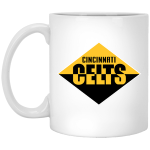 Cincinnati Celts Mug 11 oz. White Glossy Ceramic NFL Football Team Drinkware Cincinnati Celts Mug 11 oz. White Glossy Ceramic NFL Football Team Drinkware