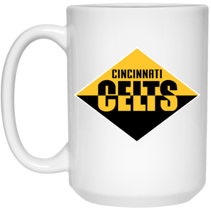 Cincinnati Celts Mug 15 oz. White Glossy Ceramic NFL Football Team Drinkware Cincinnati Celts Mug 15 oz. White Glossy Ceramic NFL Football Team Drinkware