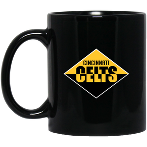 Cincinnati Celts Mug 11 oz. Black Glossy Ceramic NFL Football Team Drinkware Cincinnati Celts Mug 11 oz. Black Glossy Ceramic NFL Football Team Drinkware
