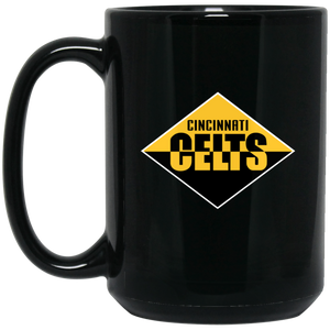 Cincinnati Celts Mug 15 oz. Black Glossy Ceramic NFL Football Team Drinkware Cincinnati Celts Mug 15 oz. Black Glossy Ceramic NFL Football Team Drinkware