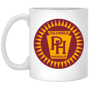 Columbus Panhandles Mug 11 oz. White Glossy Ceramic NFL Football Team Fan Apparel Columbus Panhandles Mug 11 oz. White Glossy Ceramic NFL Football Team Fan Apparel