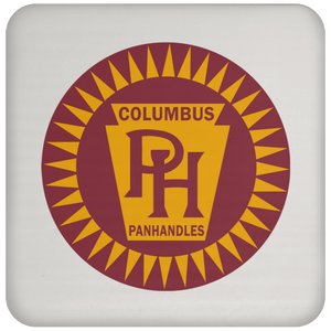 Columbus Panhandles Drink Coaster NFL Football Team Drinkware color White Columbus Panhandles Drink Coaster NFL Football Team Drinkware color White