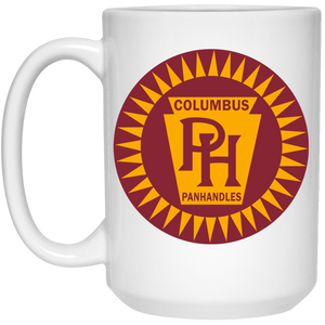 Columbus Panhandles Mug 15 oz. White Glossy Ceramic NFL Football Team Drinkware Columbus Panhandles Mug 15 oz. White Glossy Ceramic NFL Football Team Drinkware