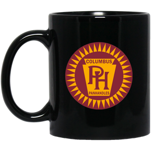 Columbus Panhandles Mug 11 oz. Black Glossy Ceramic NFL Football Team Drinkware Columbus Panhandles Mug 11 oz. Black Glossy Ceramic NFL Football Team Drinkware