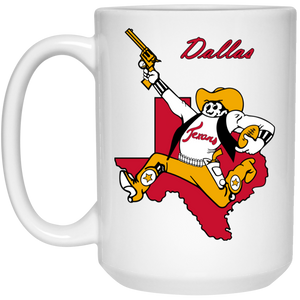 Dallas Texans Mug 15 oz. White Glossy Ceramic NFL Football Team Drinkware Dallas Texans Mug 15 oz. White Glossy Ceramic NFL Football Team Drinkware
