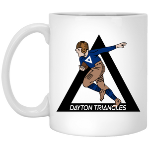 Dayton Triangles Mug 11 oz. White Glossy Ceramic NFL Football Team Drinkware Dayton Triangles Mug 11 oz. White Glossy Ceramic NFL Football Team Drinkware