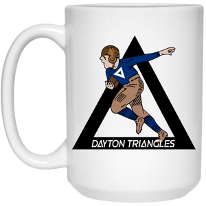 Dayton Triangles Mug 15 oz. White Glossy Ceramic NFL Football Team Drinkware Dayton Triangles Mug 15 oz. White Glossy Ceramic NFL Football Team Drinkware