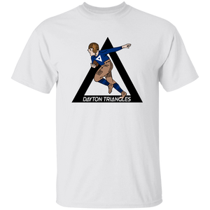 Dayton Triangles T-shirt Classic NFL Football Team Fan Apparel color White Dayton Triangles T-shirt Classic NFL Football Team Fan Apparel color White