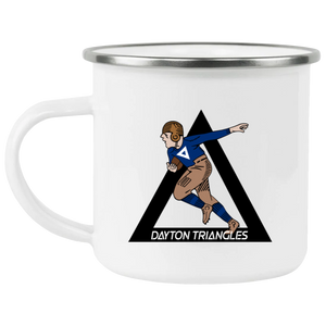 Dayton Triangles Camping Mug 12 oz. Enamel NFL Football Team Drinkware color White Dayton Triangles Camping Mug 12 oz. Enamel NFL Football Team Drinkware color White