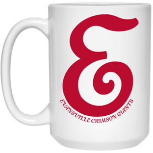 Evansville Crimson Giants Mug 15 oz. White Glossy Ceramic NFL Football Team Drinkware Evansville Crimson Giants Mug 15 oz. White Glossy Ceramic NFL Football Team Drinkware