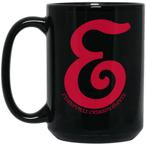 Evansville Crimson Giants Mug 15 oz. Black Glossy Ceramic NFL Football Team Drinkware Evansville Crimson Giants Mug 15 oz. Black Glossy Ceramic NFL Football Team Drinkware