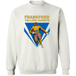 Frankford Yellow Jackets Sweatshirt Crewneck Pullover NFL Football Team Fan Apparel color White Frankford Yellow Jackets Sweatshirt Crewneck Pullover NFL Football Team Fan Apparel color White