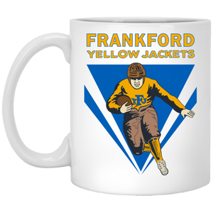 Frankford Yellow Jackets Mug 11 oz. White Glossy Ceramic NFL Football Team Fan Apparel Frankford Yellow Jackets Mug 11 oz. White Glossy Ceramic NFL Football Team Fan Apparel